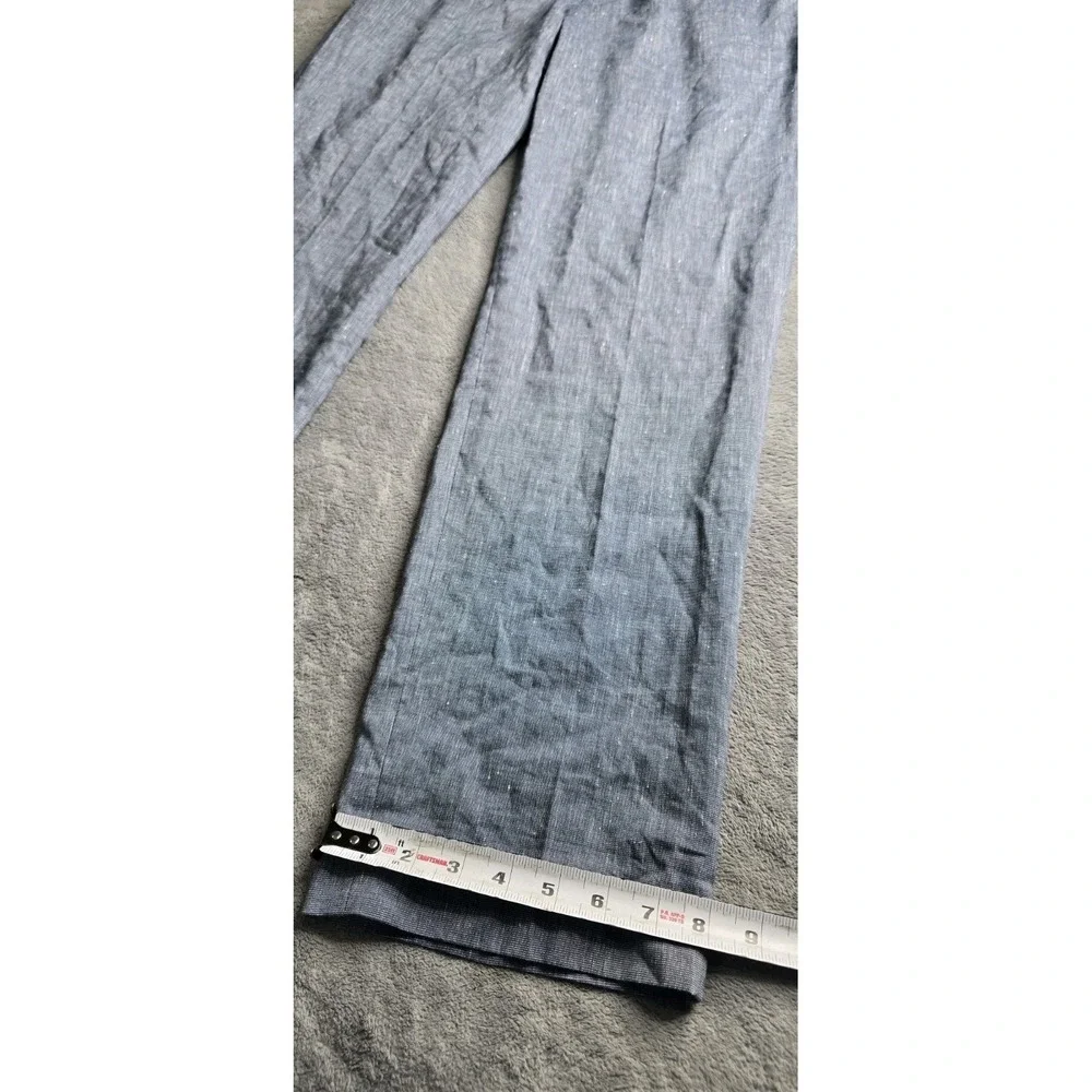 NWT Banana Republic Pants Mens 35x32 Navy Blue Slim Fit Performance Linen City